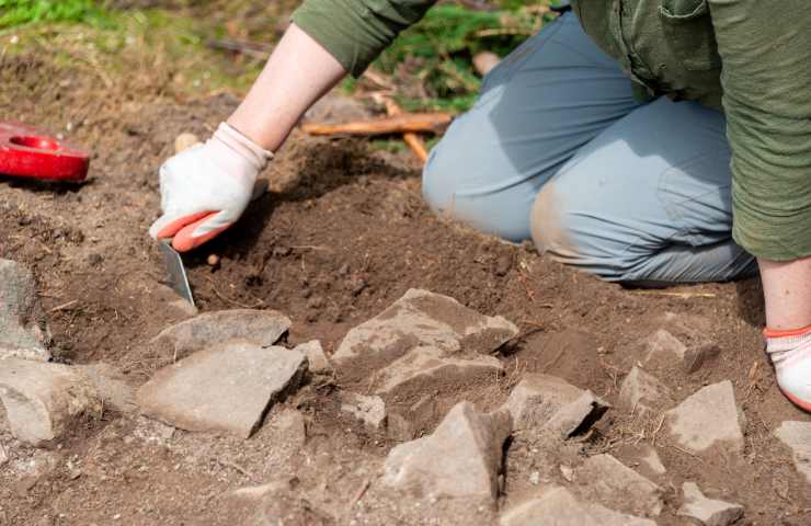 Scavi archeologici in loco