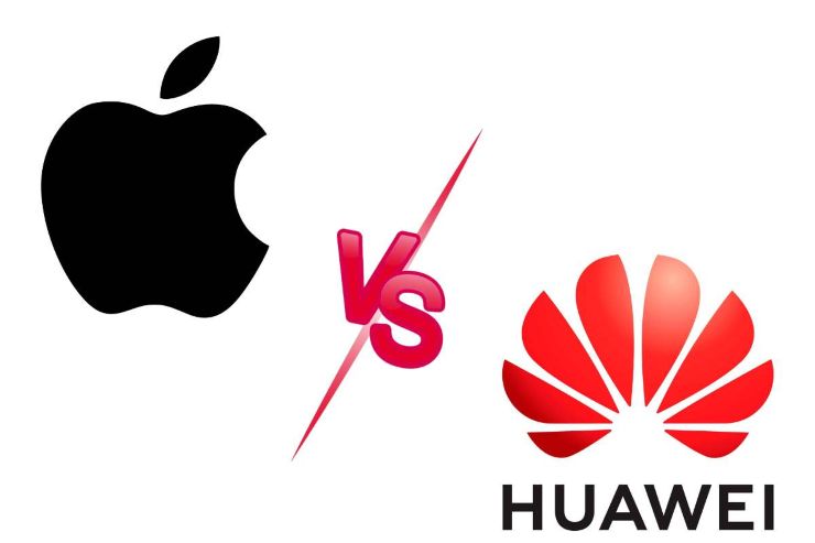 Marchio Apple e Huawei 