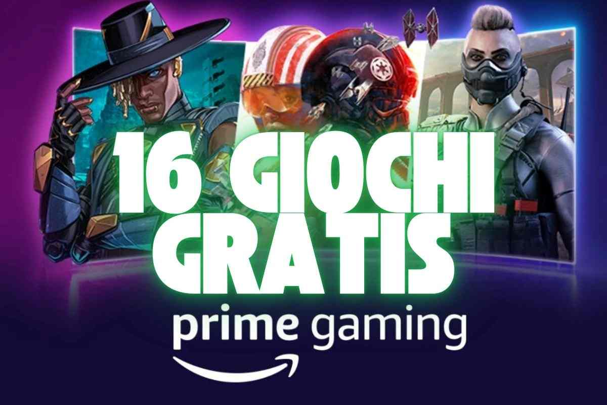 Offerta Prime Gaming: 16 giochi gratis con immagini di personaggi di giochi.