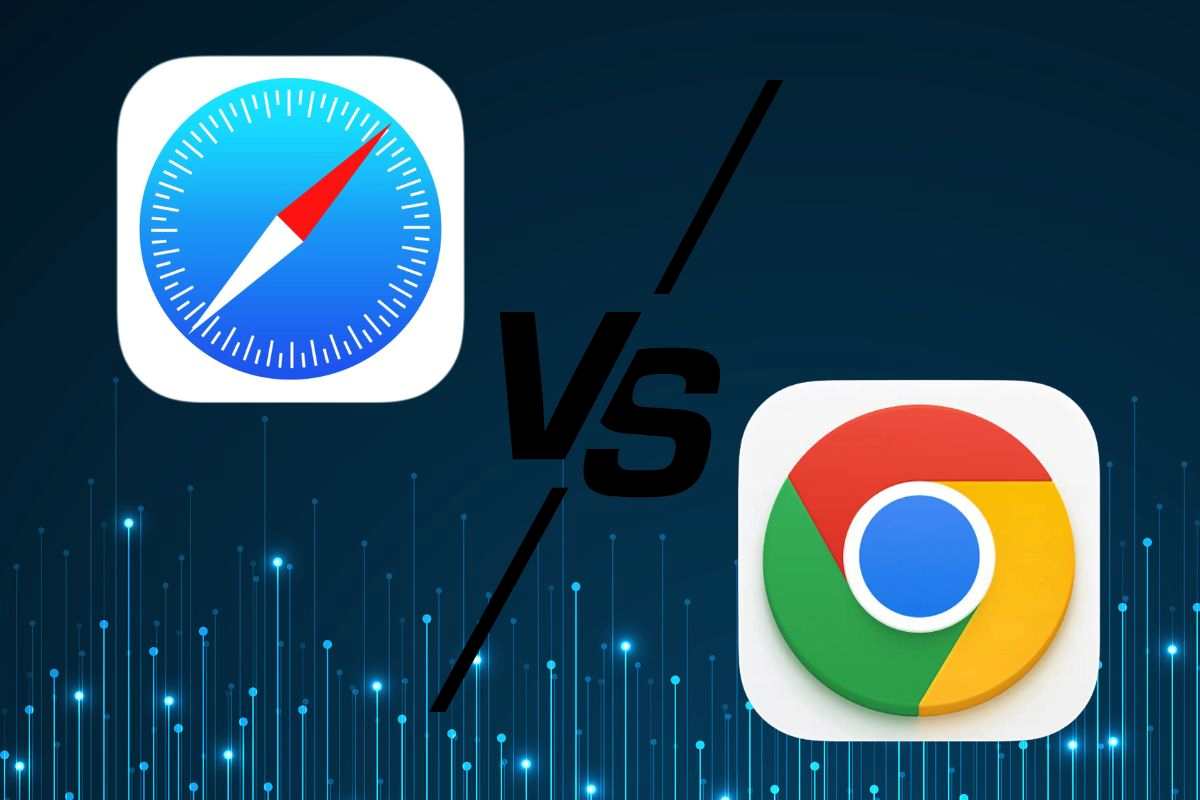 App Safari e app Chrome